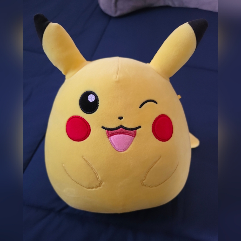 Squishmallows Pokemon Pikachu Winking 14 in New W/O Tags - Picture 4 of 5